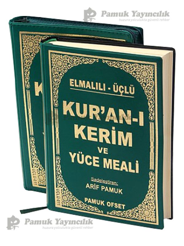 Üçlü Kuran-ı Kerim Yüce Meali - Çanta boy / Üçlü-011